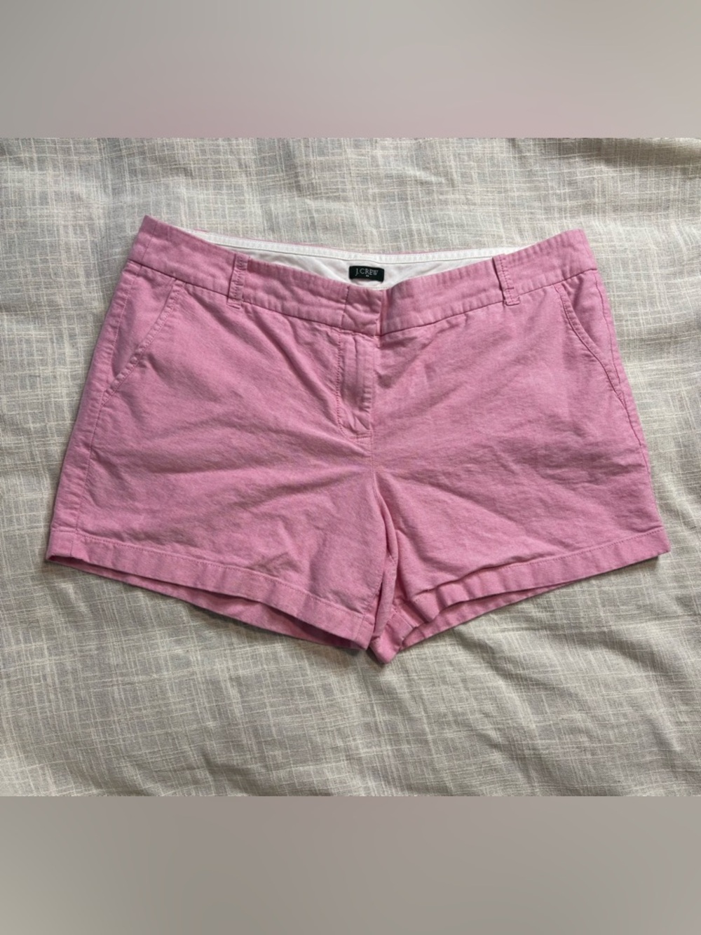 J.Crew Pink City Fit Chino Shorts - Size 14 - 100% Cotton - 3" Inseam